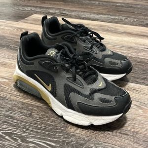 Nike air max 200 black and gold